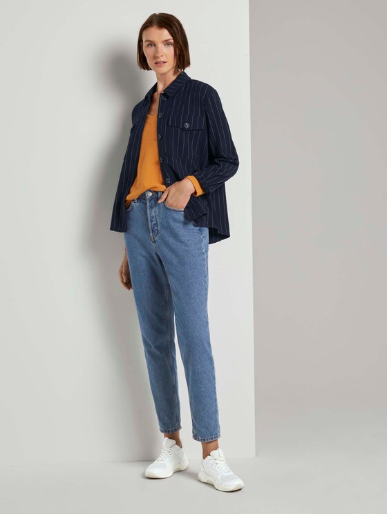 Weicher Pullover mit V-Ausschnitt - Frauen - orange yellow Weicher Pullover mit V-Ausschnitt - Frauen - orange yellow - 3 - TOM TAILOR Denim