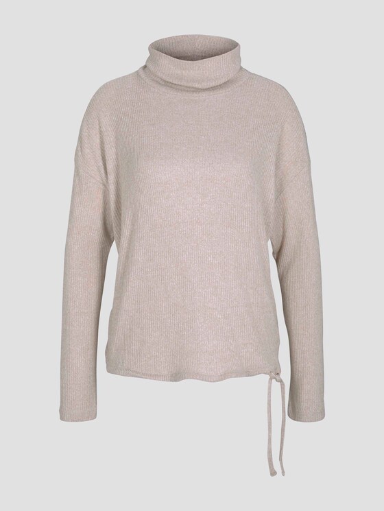 Meliertes Rollkragenshirt - Frauen - cozy beige melange Meliertes Rollkragenshirt - Frauen - cozy beige melange - 7 - TOM TAILOR Denim