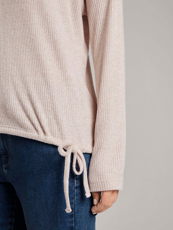Meliertes Rollkragenshirt - Frauen - cozy beige melange Meliertes Rollkragenshirt - Frauen - cozy beige melange - 9 - TOM TAILOR Denim