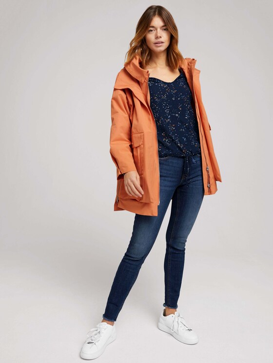 Bluse mit V-Ausschnitt - Frauen - blue dot print Bluse mit V-Ausschnitt - Frauen - blue dot print - 3 - TOM TAILOR Denim