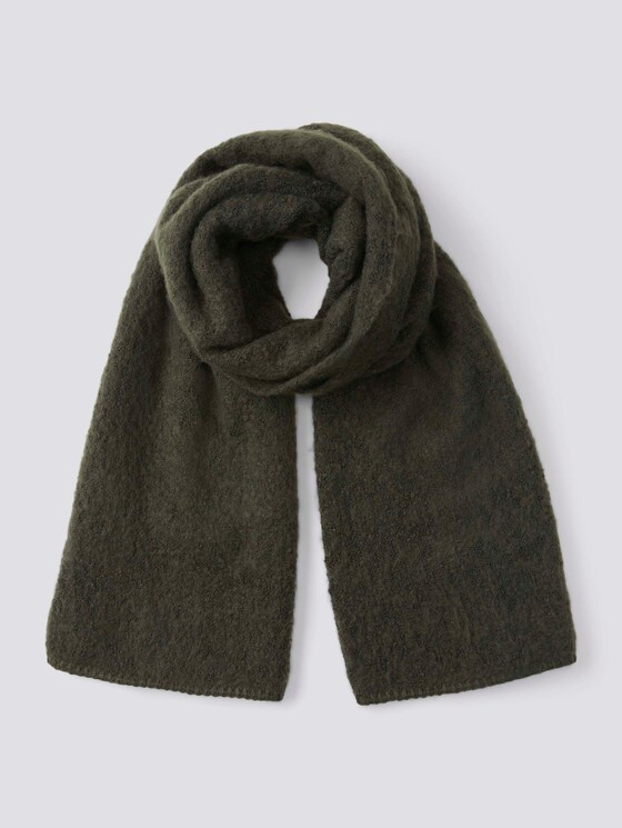 Bouclé Strickschal - Frauen - Dark Rosin Green Bouclé Strickschal - Frauen - Dark Rosin Green - 7 - TOM TAILOR