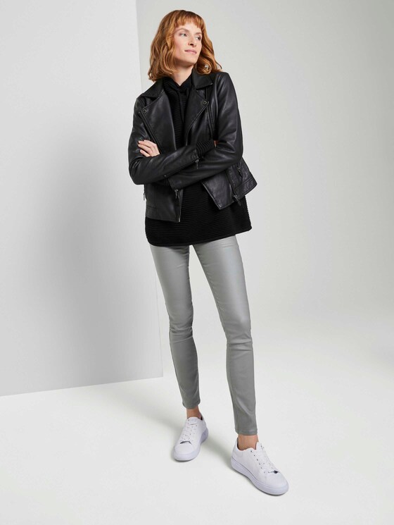 Ottomaanse trui met opstaande kraag - Vrouwen - Deep Black Ottomaanse trui met opstaande kraag - Vrouwen - Deep Black - 3 - TOM TAILOR