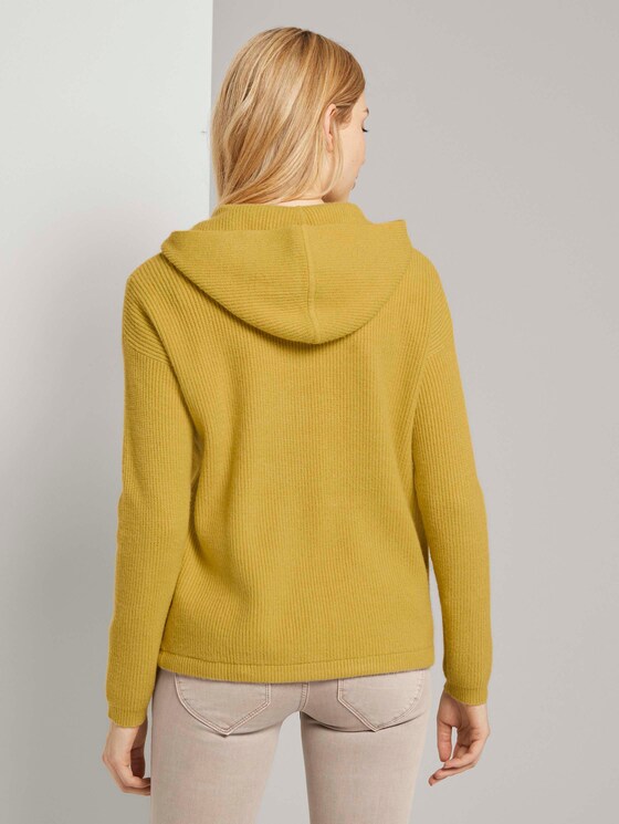 Geribbeld vest met hoodie - Vrouwen - california sand melange Geribbeld vest met hoodie - Vrouwen - california sand melange - 2 - TOM TAILOR