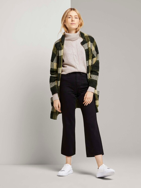 Rollkragenpullover mit Zopfmuster - Frauen - desert sand melange Rollkragenpullover mit Zopfmuster - Frauen - desert sand melange - 3 - TOM TAILOR