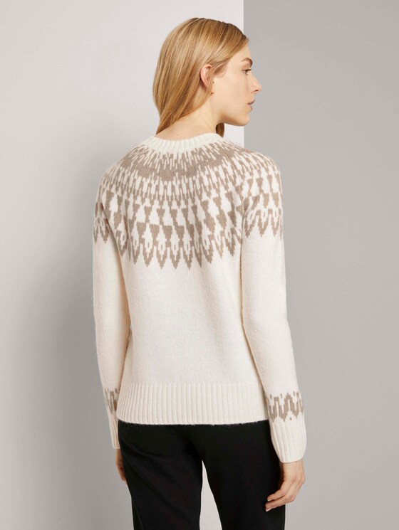 Pullover mit Shetland-Muster - Frauen - soft powder beige Pullover mit Shetland-Muster - Frauen - soft powder beige - 2 - TOM TAILOR