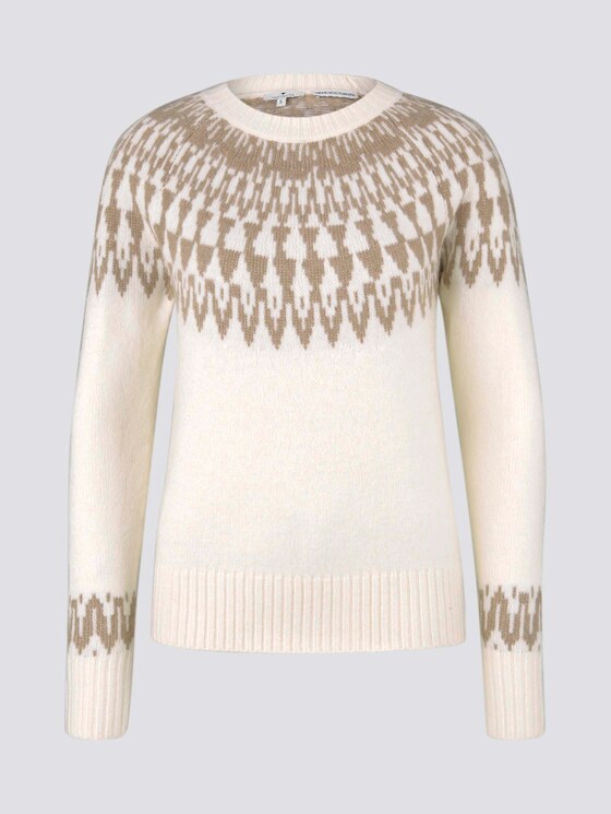 Pullover mit Shetland-Muster - Frauen - soft powder beige Pullover mit Shetland-Muster - Frauen - soft powder beige - 7 - TOM TAILOR