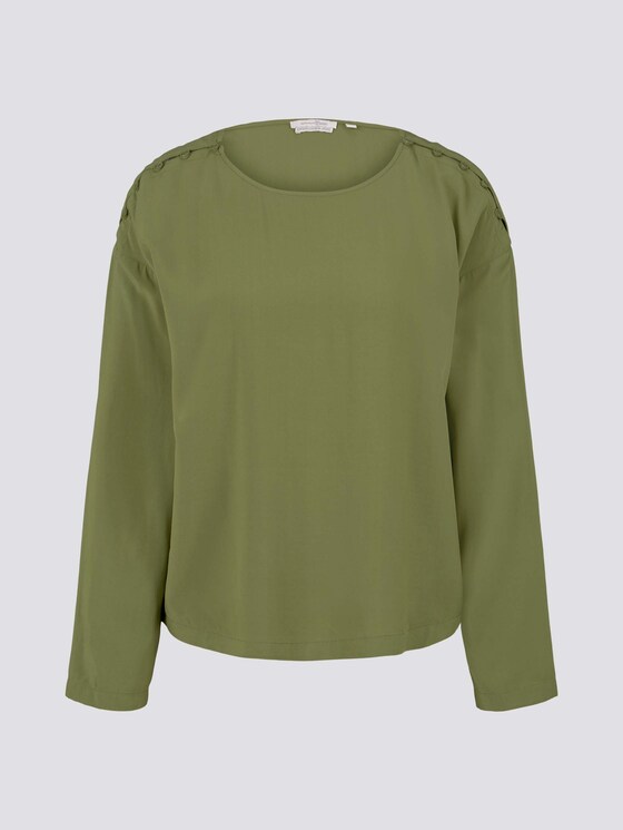Lockere Bluse mit Knopfleisten - Frauen - moss green Lockere Bluse mit Knopfleisten - Frauen - moss green - 7 - TOM TAILOR Denim