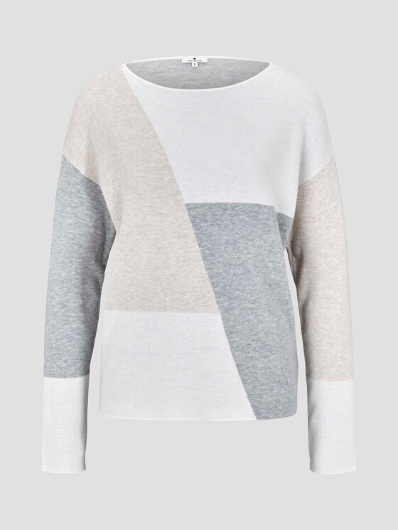 Gebreide trui met vleermuismouwen - Vrouwen - Whisper White Gebreide trui met vleermuismouwen - Vrouwen - Whisper White - 7 - TOM TAILOR