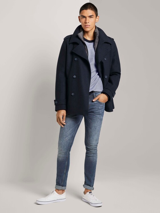 Strukturierter Pullover - Männer - navy white arc design Strukturierter Pullover - Männer - navy white arc design - 3 - TOM TAILOR Denim