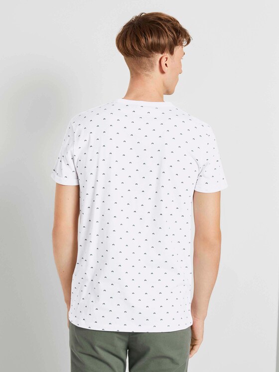 Gemustertes T-Shirt - Männer - white triangle stripe print Gemustertes T-Shirt - Männer - white triangle stripe print - 2 - TOM TAILOR Denim