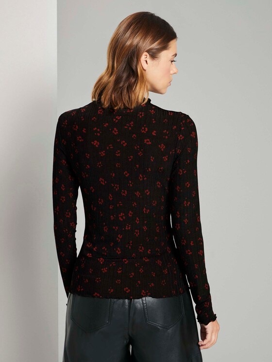 Langarmshirt mit Blumen Print - Frauen - black rust flower print Langarmshirt mit Blumen Print - Frauen - black rust flower print - 2 - TOM TAILOR Denim