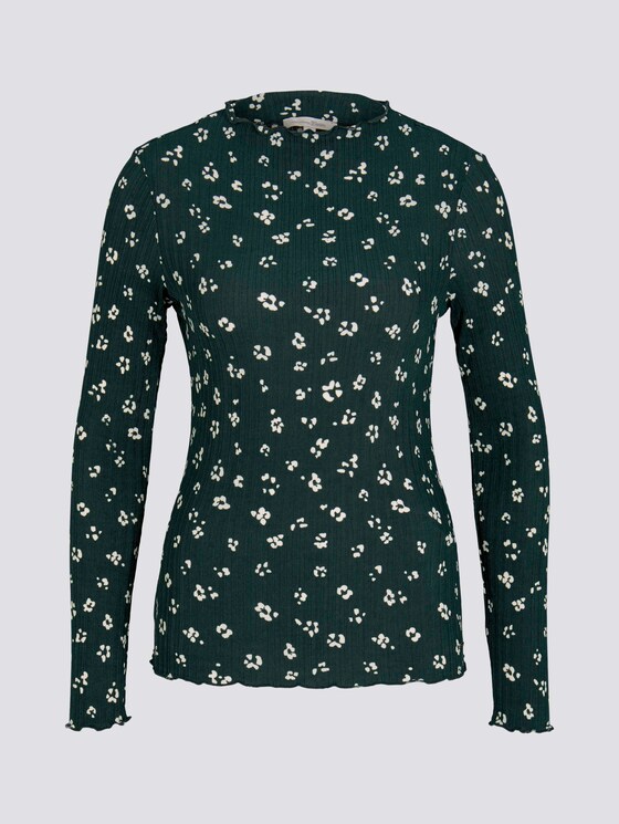 Langarmshirt mit Blumen Print - Frauen - green beige flower print Langarmshirt mit Blumen Print - Frauen - green beige flower print - 7 - TOM TAILOR Denim