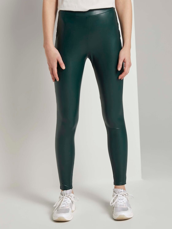 Kunstleder Leggings - Frauen - Deep Green Lake Kunstleder Leggings - Frauen - Deep Green Lake - 1 - TOM TAILOR Denim