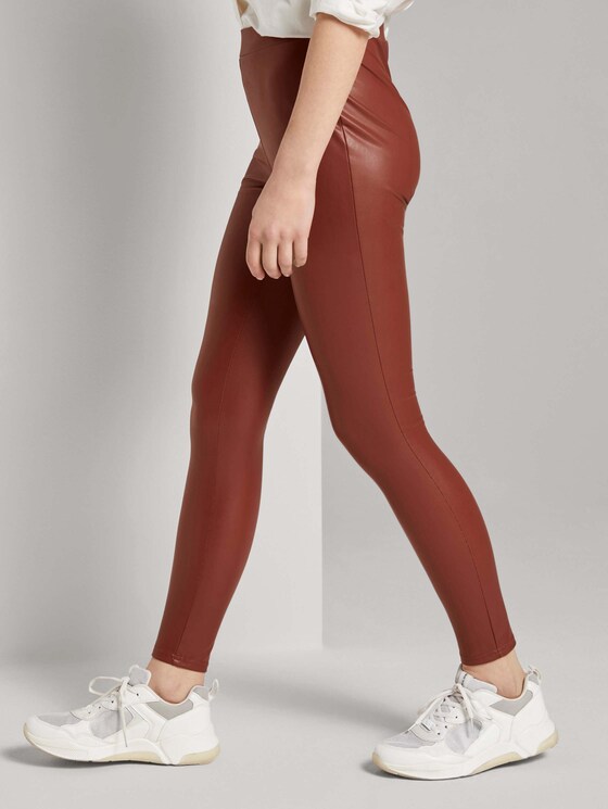 Kunstleder Leggings - Frauen - Rust Orange Kunstleder Leggings - Frauen - Rust Orange - 11 - TOM TAILOR Denim