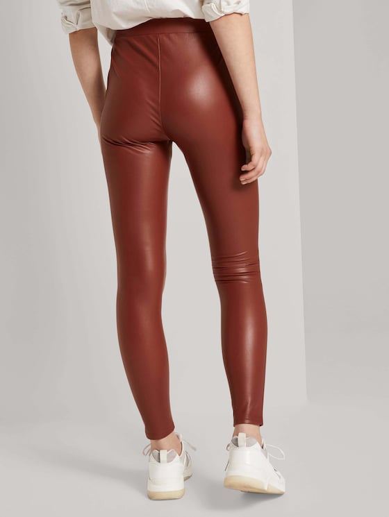 Kunstleder Leggings - Frauen - Rust Orange Kunstleder Leggings - Frauen - Rust Orange - 2 - TOM TAILOR Denim