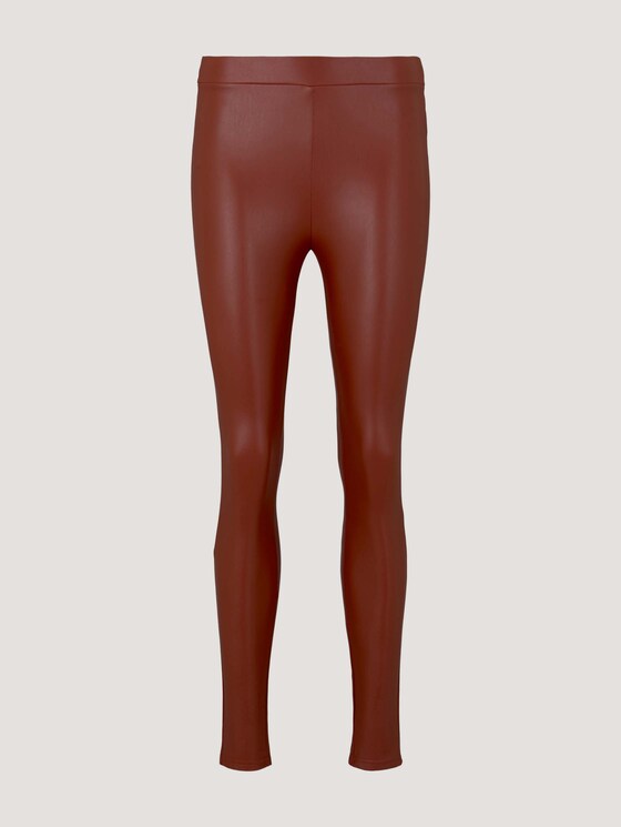 Kunstleder Leggings - Frauen - Rust Orange Kunstleder Leggings - Frauen - Rust Orange - 7 - TOM TAILOR Denim