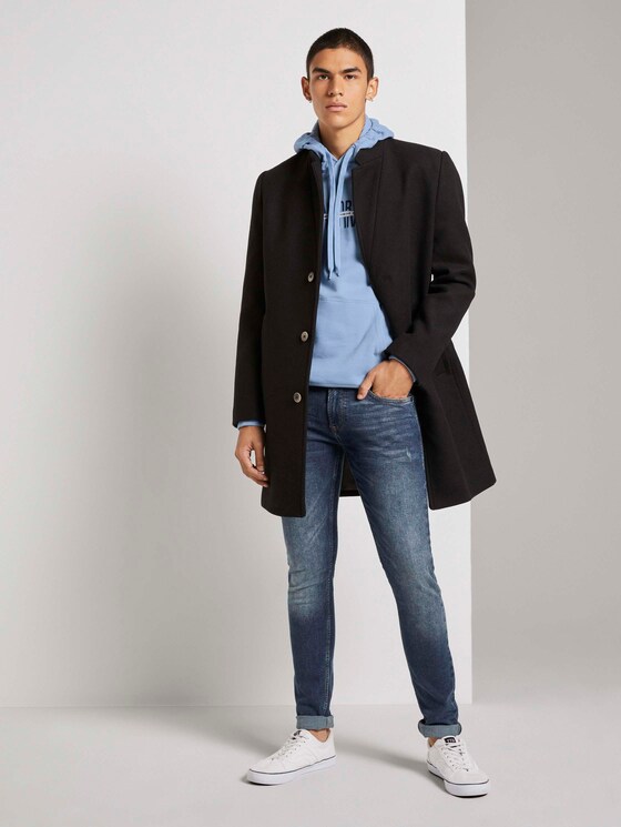 Hoodie met print - Mannen - Light Blue Indigo Hoodie met print - Mannen - Light Blue Indigo - 3 - TOM TAILOR Denim