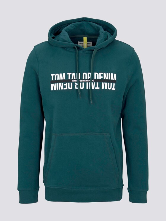 Hoodie mit Print - Männer - Deep Green Lake Hoodie mit Print - Männer - Deep Green Lake - 7 - TOM TAILOR Denim
