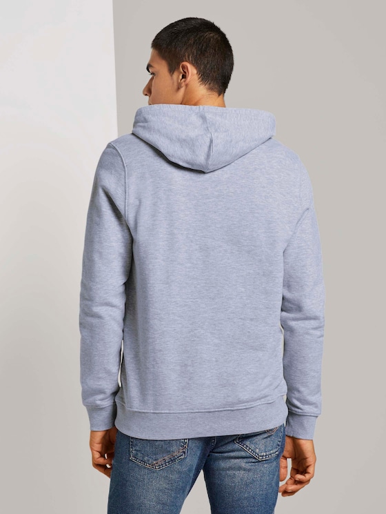Hoodie mit Print - Männer - Light Stone Grey Melange Hoodie mit Print - Männer - Light Stone Grey Melange - 2 - TOM TAILOR Denim