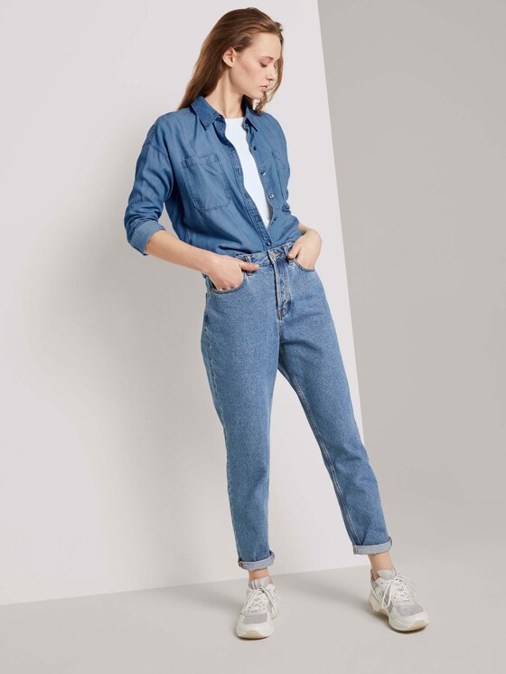 Strukturiertes Sweatshirt - Frauen - Off White Strukturiertes Sweatshirt - Frauen - Off White - 3 - TOM TAILOR Denim