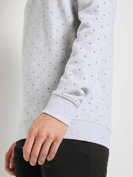 Gemustertes Sweatshirt - Männer - grey triangle stripe print Gemustertes Sweatshirt - Männer - grey triangle stripe print - 10 - TOM TAILOR Denim
