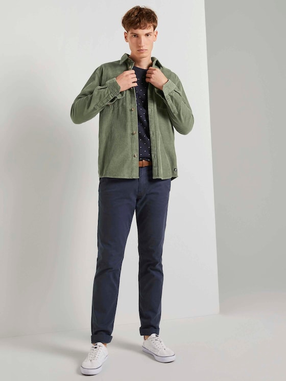 Gemustertes Sweatshirt - Männer - navy triangle stripe print Gemustertes Sweatshirt - Männer - navy triangle stripe print - 3 - TOM TAILOR Denim