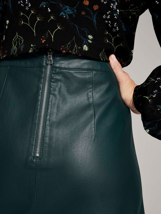 Minirock aus Kunstleder - Frauen - Deep Green Lake Minirock aus Kunstleder - Frauen - Deep Green Lake - 9 - TOM TAILOR Denim