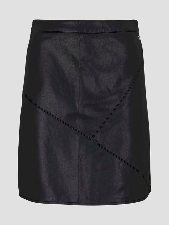 Minirock aus Kunstleder - Frauen - Deep Black Minirock aus Kunstleder - Frauen - Deep Black - 7 - TOM TAILOR Denim