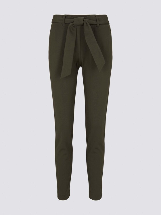 Loose Fit Hose mit Bindegürtel - Frauen - Dark Rosin Green Loose Fit Hose mit Bindegürtel - Frauen - Dark Rosin Green - 7 - TOM TAILOR