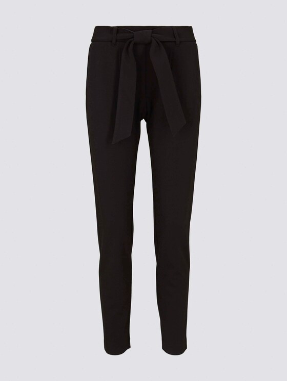 Loose Fit Hose mit Bindegürtel - Frauen - Deep Black Loose Fit Hose mit Bindegürtel - Frauen - Deep Black - 7 - TOM TAILOR