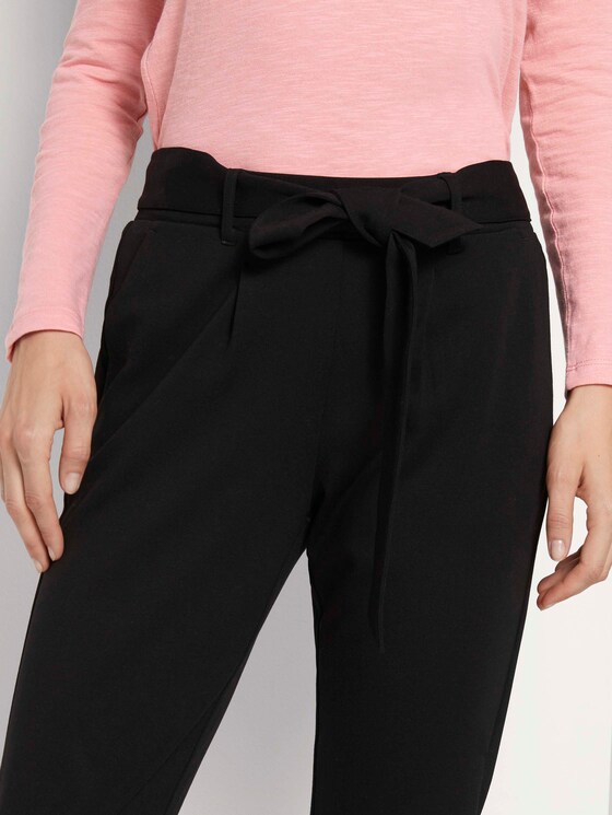 Loose Fit Hose mit Bindegürtel - Frauen - Deep Black Loose Fit Hose mit Bindegürtel - Frauen - Deep Black - 9 - TOM TAILOR