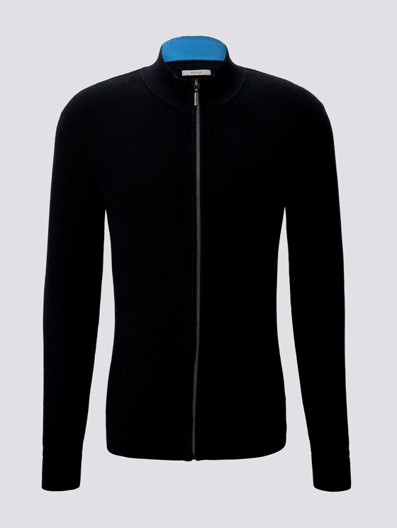 Strickjacke mit Seide - Männer - Black Strickjacke mit Seide - Männer - Black - 7 - TOM TAILOR
