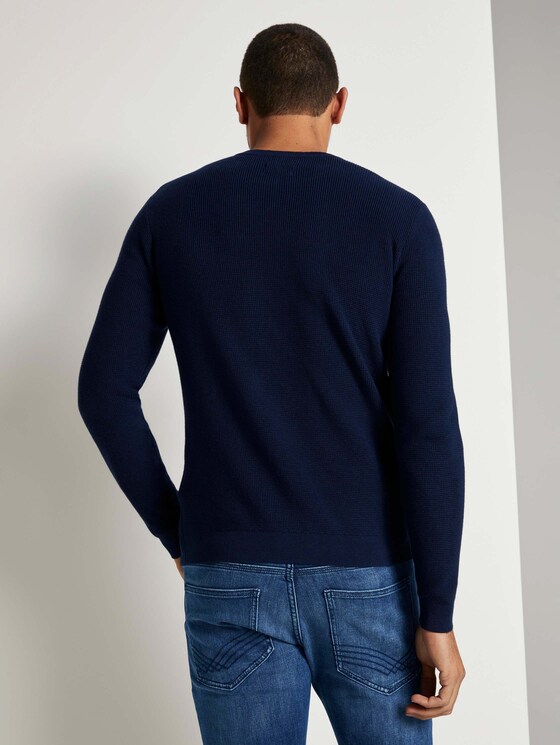 Strickpullover mit Seide - Männer - Sky Captain Blue Strickpullover mit Seide - Männer - Sky Captain Blue - 2 - TOM TAILOR