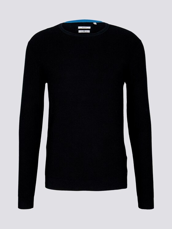 Strickpullover mit Seide - Männer - Black Strickpullover mit Seide - Männer - Black - 7 - TOM TAILOR