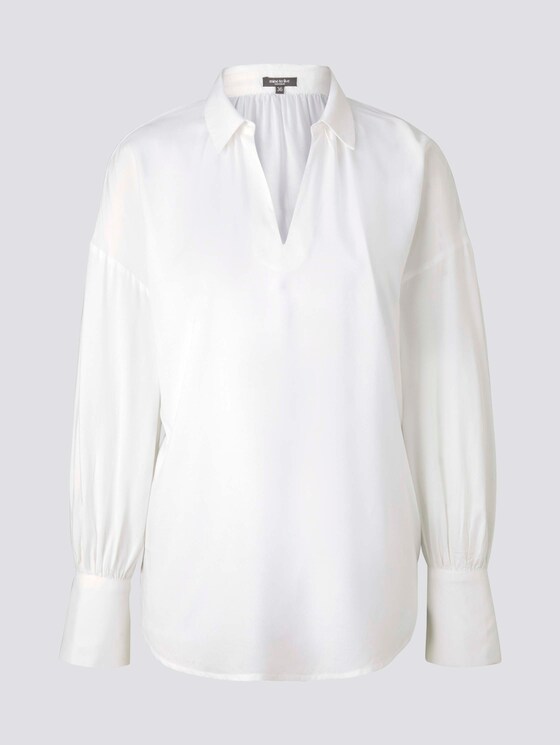 Lockere Bluse mit Ballonärmeln - Frauen - Whisper White Lockere Bluse mit Ballonärmeln - Frauen - Whisper White - 7 - Mine to five