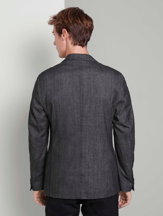 Strukturiertes Sakko - Männer - dark grey structure Strukturiertes Sakko - Männer - dark grey structure - 2 - TOM TAILOR