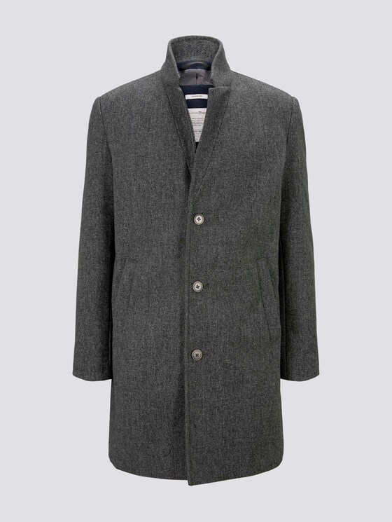 Wollen Jas met Melange zicht - Mannen - grey melange twill Wollen Jas met Melange zicht - Mannen - grey melange twill - 7 - TOM TAILOR Denim