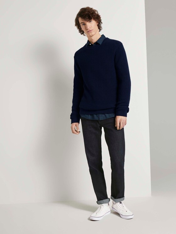 Gemustertes Hemd Slim Fit - Männer - navy abstract print Gemustertes Hemd Slim Fit - Männer - navy abstract print - 3 - TOM TAILOR Denim