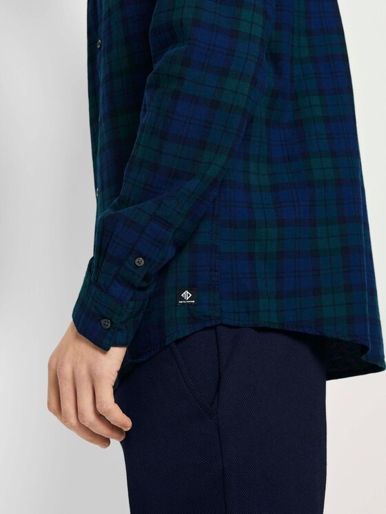 Kariertes Flanell Hemd - Männer - blue green tartan check Kariertes Flanell Hemd - Männer - blue green tartan check - 10 - TOM TAILOR Denim