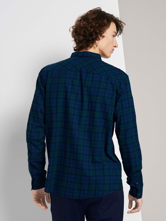 Kariertes Flanell Hemd - Männer - blue green tartan check Kariertes Flanell Hemd - Männer - blue green tartan check - 2 - TOM TAILOR Denim