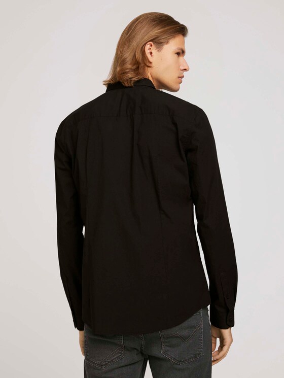 Slim Stretch Hemd - Männer - Black Slim Stretch Hemd - Männer - Black - 2 - TOM TAILOR Denim