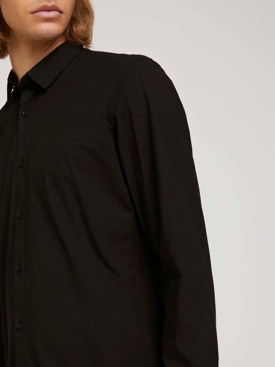 Slim Stretch Hemd - Männer - Black Slim Stretch Hemd - Männer - Black - 9 - TOM TAILOR Denim
