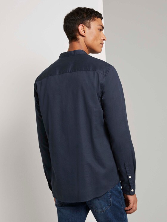 Feines Stehkragenhemd - Männer - Sky Captain Blue Feines Stehkragenhemd - Männer - Sky Captain Blue - 2 - TOM TAILOR Denim