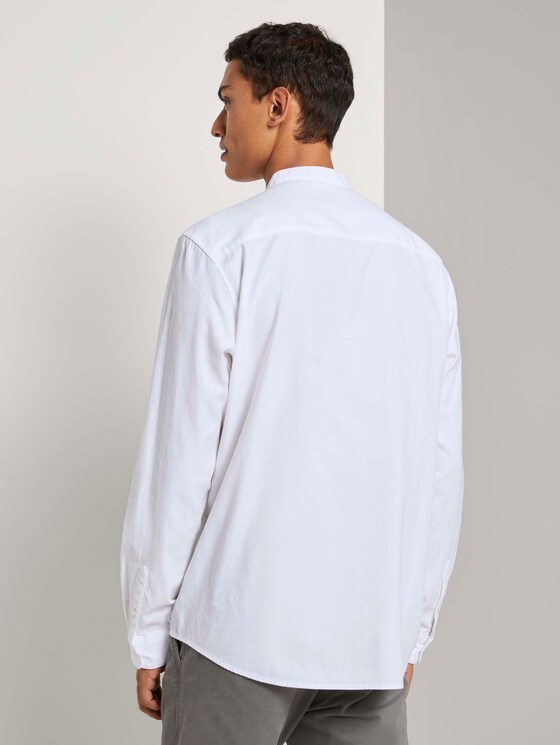 Feines Stehkragenhemd - Männer - White Feines Stehkragenhemd - Männer - White - 2 - TOM TAILOR Denim