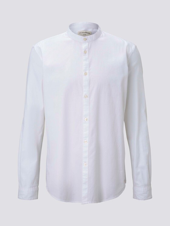 Feines Stehkragenhemd - Männer - White Feines Stehkragenhemd - Männer - White - 7 - TOM TAILOR Denim