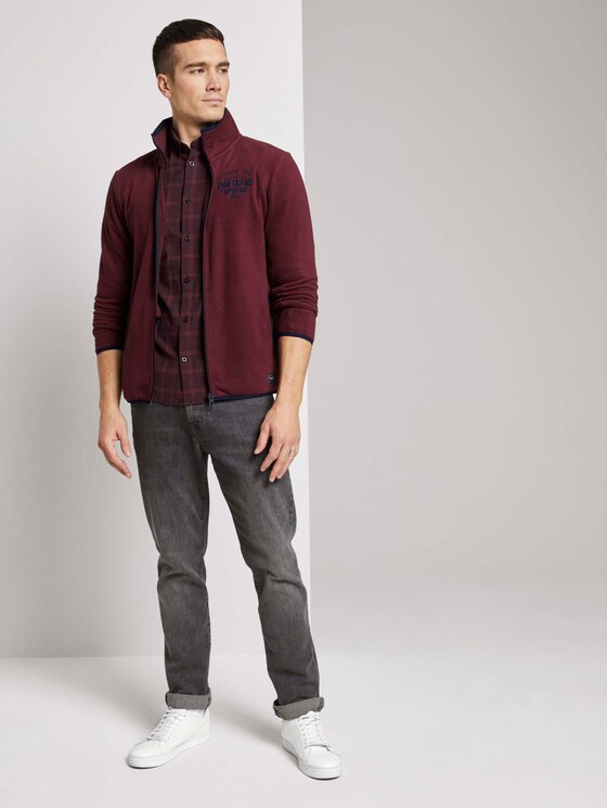 Kariertes Stretch Hemd - Männer - burgundy black check Kariertes Stretch Hemd - Männer - burgundy black check - 3 - TOM TAILOR