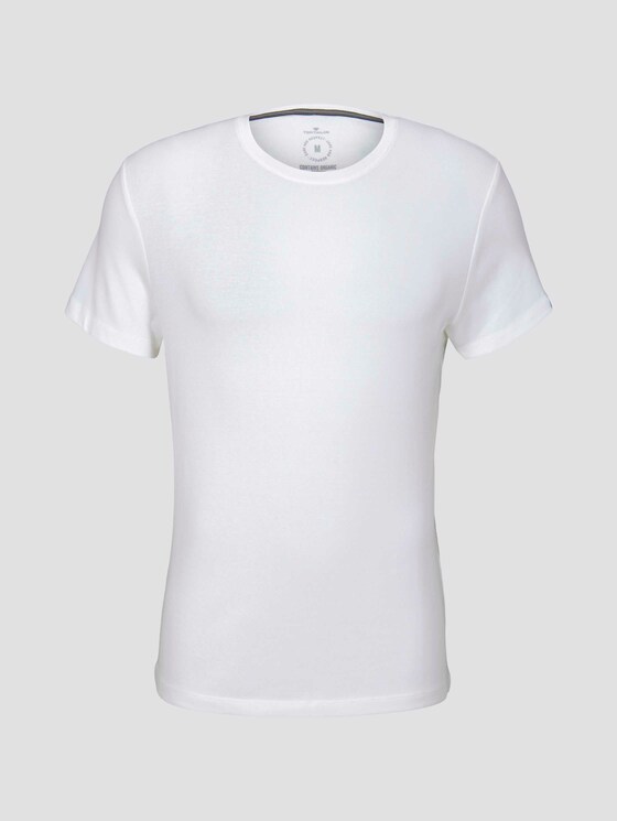 Basic T-Shirt - Männer - Light Marsmallow Basic T-Shirt - Männer - Light Marsmallow - 7 - TOM TAILOR