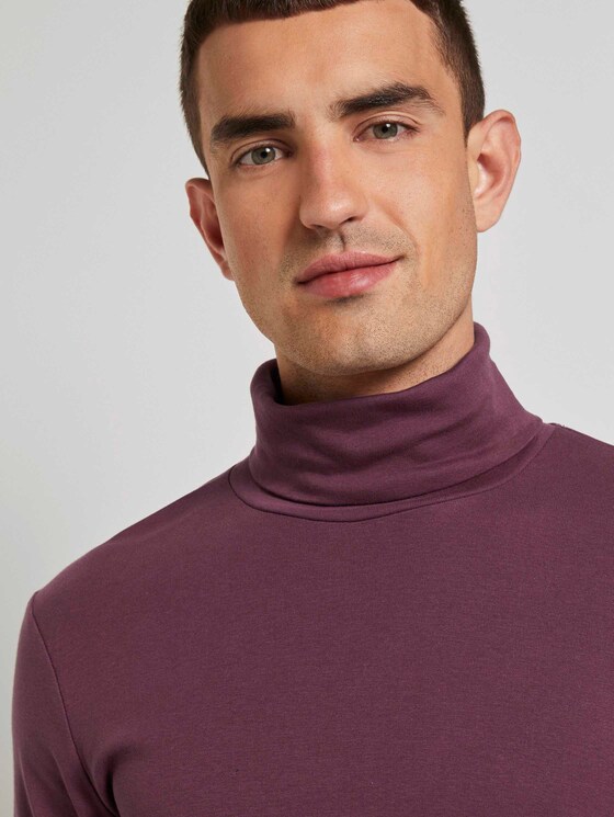 Basic Rollkragen Langarmshirt - Männer - Dusty Wildberry Red Basic Rollkragen Langarmshirt - Männer - Dusty Wildberry Red - 9 - TOM TAILOR