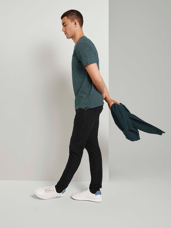 Gemustertes T-Shirt - Männer - Stroke Green Gemustertes T-Shirt - Männer - Stroke Green - 3 - TOM TAILOR