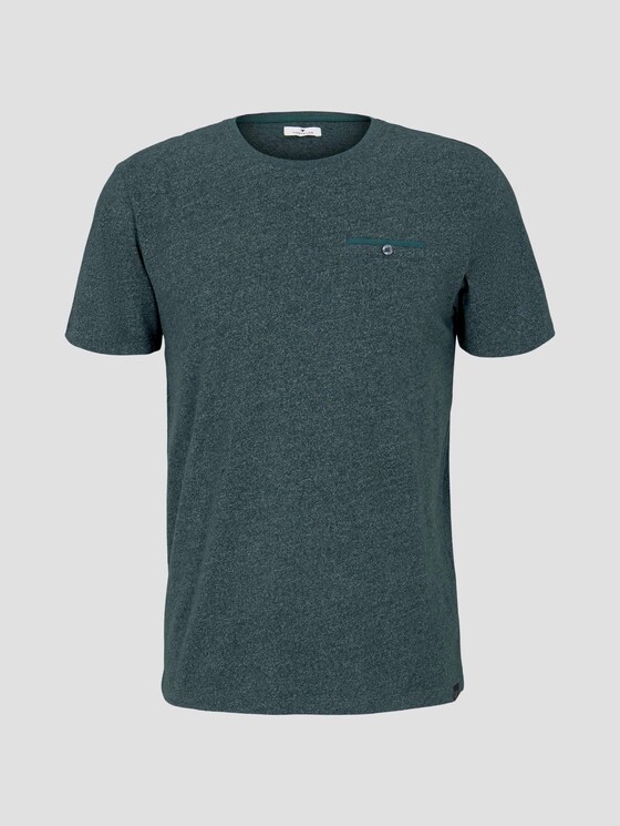 Gemustertes T-Shirt - Männer - Stroke Green Gemustertes T-Shirt - Männer - Stroke Green - 7 - TOM TAILOR